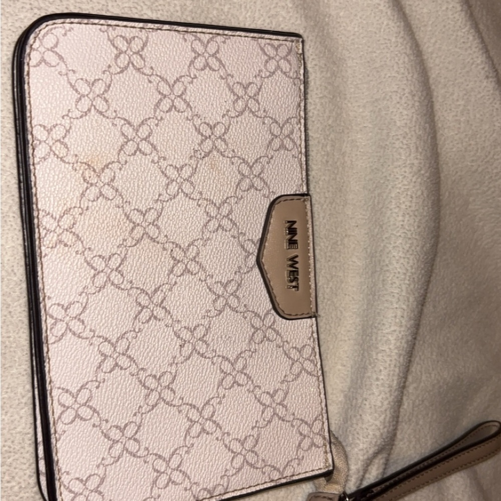 Nine West Cream and Tan Women's Bag